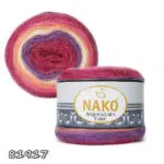Włóczka NAKO ANGORA LUKS COLOR 150g/810m akryl + wełna + moher