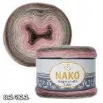Włóczka NAKO ANGORA LUKS COLOR 150g/810m akryl + wełna + moher