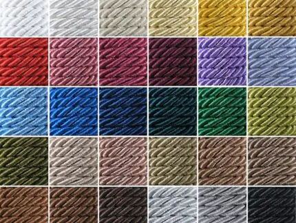 Sznurek ozdobny SKRĘCANY 7mm/ rolka 20m