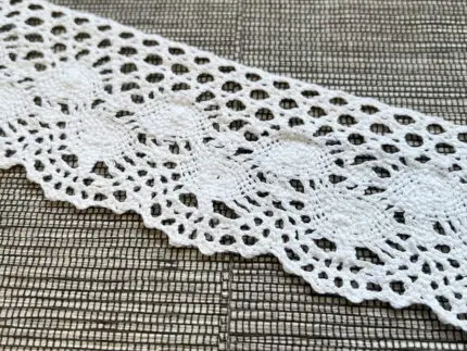 Koronka bawełniana 67mm BIAŁA (C214)