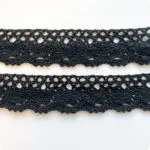 Koronka bawełniana 33mm CZARNA (C136)