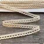 Koronka bawełniana 8mm NATURALNA (S03)