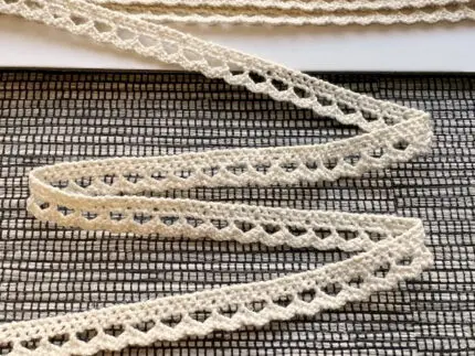 Koronka bawełniana 8mm NATURALNA (S03)