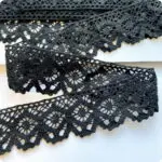 Koronka bawełniana 37mm CZARNA (S09)