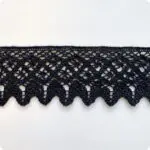 Koronka bawełniana 55mm CZARNA (S10)