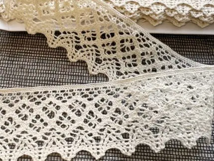 Koronka bawełniana 55mm NATURALNA (S10)