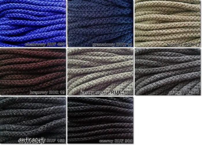 Sznurek pleciony BAWEŁNIANY 8mm- 50m