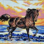 Kanwa z nadrukiem KOŃ (6031)