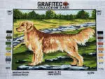 Kanwa z nadrukiem GOLDEN RETRIEVER (6279)