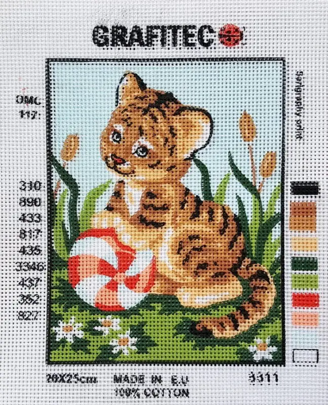 Kanwa z nadrukiem TYGRYSEK (3311)