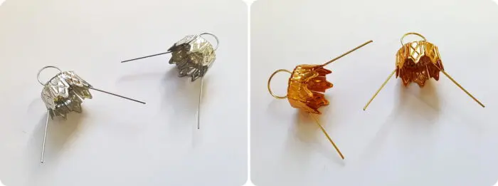 ZAWIESZKI DO BOMBEK KORONKI 15,5 mm - 10 sztuk