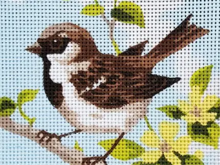 Kanwa z nadrukiem PTASZEK (3315)