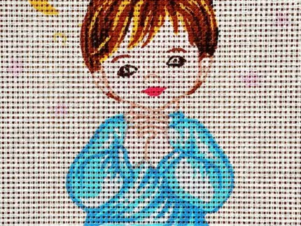 Kanwa z nadrukiem CHŁOPIEC (3303)