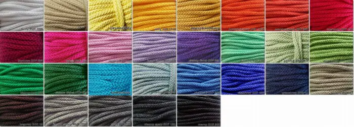 Sznurek pleciony BAWEŁNIANY 8mm na metry