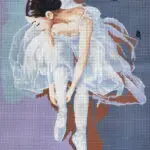 Kanwa z nadrukiem BALETNICA (11569)