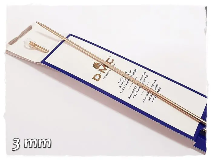 Druty proste DMC w kolorze RÓŻOWEGO ZŁOTA - od 2 do 15mm - obrazek 5