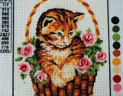 Kanwa z nadrukiem KOT (3138)