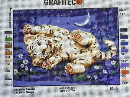 Kanwa z nadrukiem TYGRYSEK (6310)