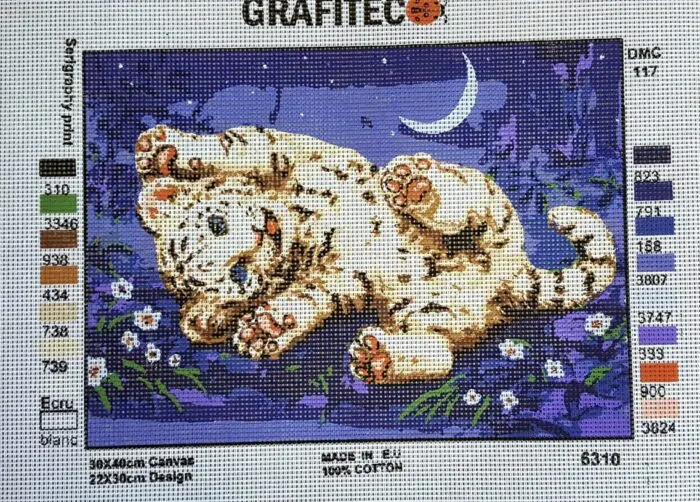 Kanwa z nadrukiem TYGRYSEK (6310)