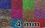 KORALIKI PEREŁKI 4 mm METALICZNE - RÓŻNE KOLORY