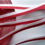 Taśma ORDEROWA biało-czerwona FLAGA 10mm