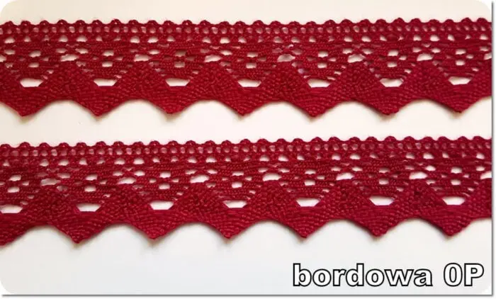 KORONKA POLIESTROWA 37 mm (D707) RÓŻNE KOLORY