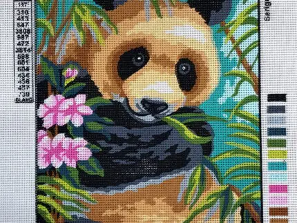 Kanwa z nadrukiem PANDA (6238)