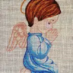 Kanwa z nadrukiem ANIOŁEK (3301)