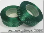 Wstążka SATYNOWA w KROPKI 12mm NA METRY