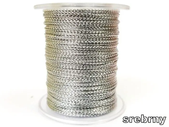 Sznurek METALIZOWANY 1mm/ 10m