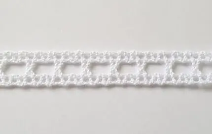 Koronka bawełniana 10mm BIAŁA (C008)