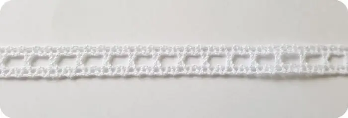 Koronka bawełniana 10mm BIAŁA (C008)