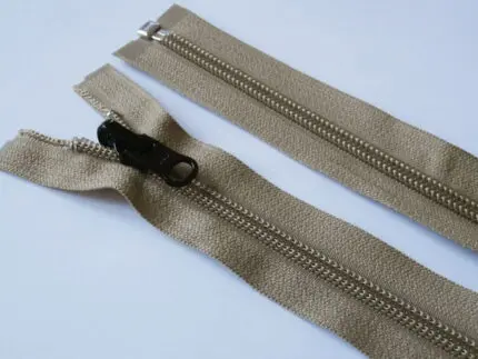 ZAMEK ŻYŁKOWY 79 cm SPIRALA #5 - CIEMNY BEŻ