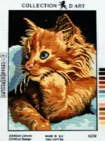 Kanwa z nadrukiem KOT (6229)