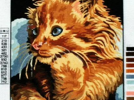 Kanwa z nadrukiem KOT (6229)