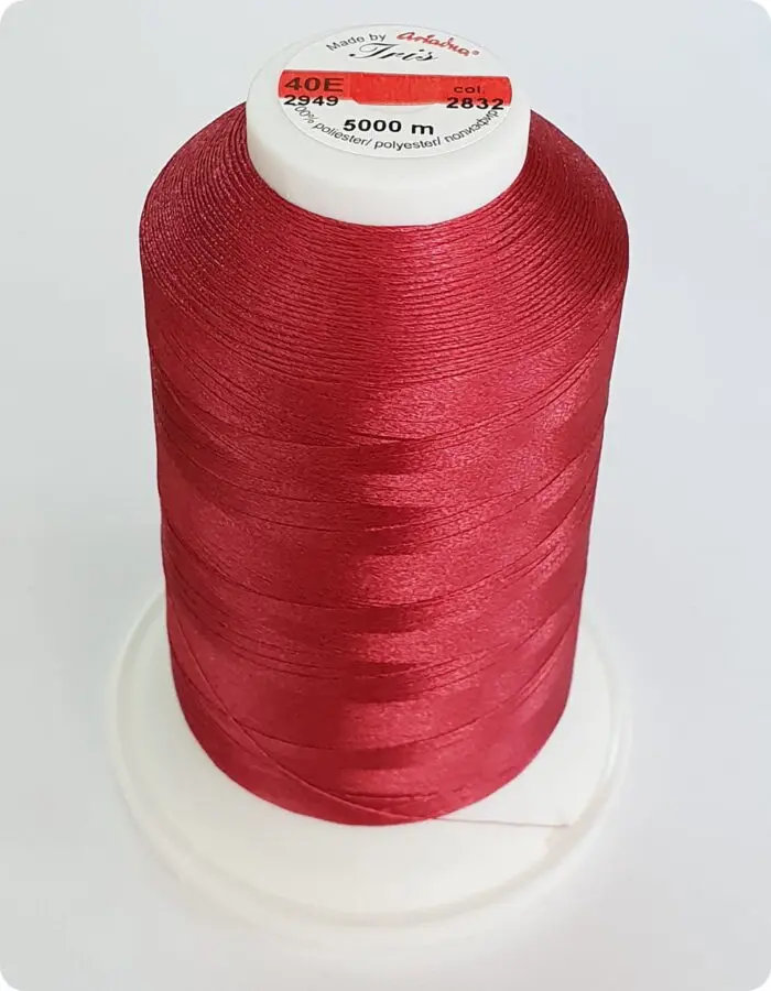 NICI IRIS 40E DO HAFTU MASZYNOWEGO 5000m, nr 2832 - wiśniowe