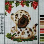 Kanwa z nadrukiem PIESEK (3195)