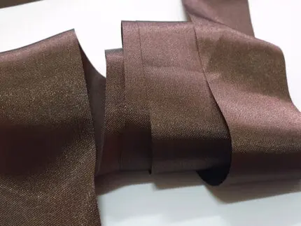 WSTĄŻKA STYLONOWA 40 mm - BRĄZOWA - 1 metr