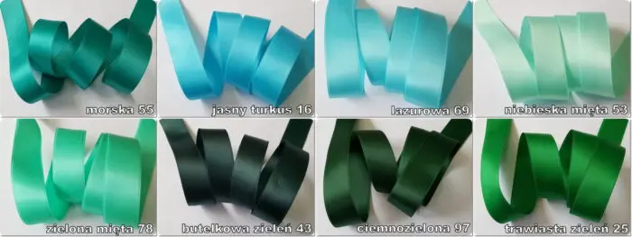 WSTĄŻKA SATYNOWA 25 mm DWUSTRONNA - SUPER JAKOŚĆ