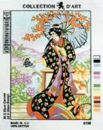 Kanwa z nadrukiem GEJSZA (6190)