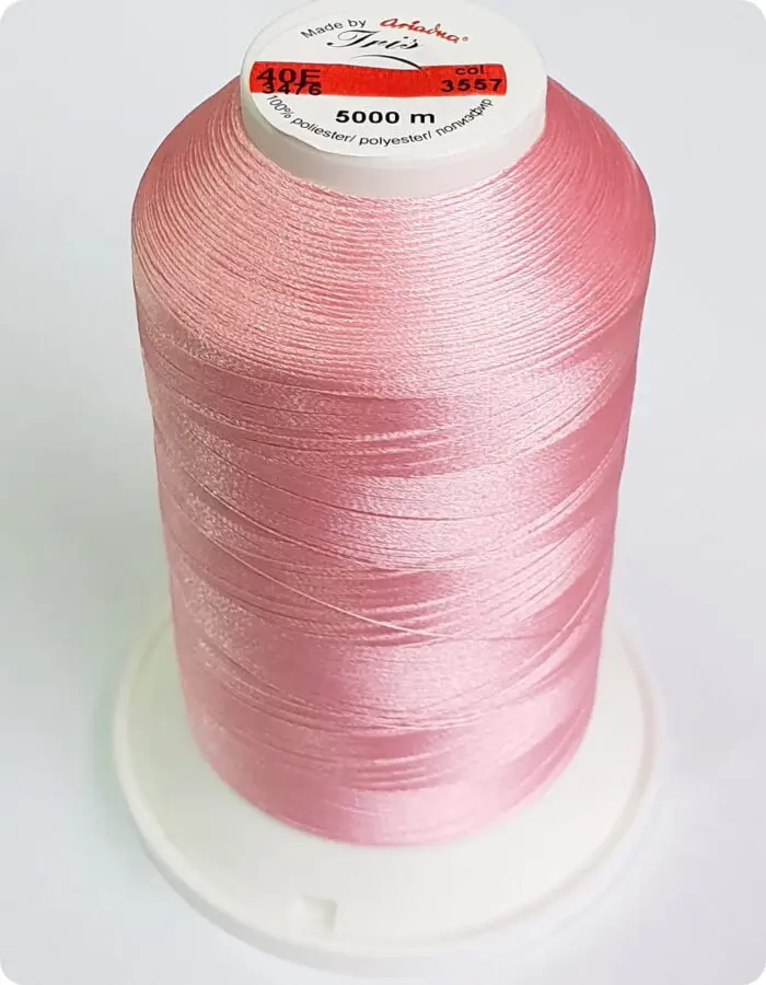 NICI IRIS 40E DO HAFTU MASZYNOWEGO 5000m, nr 3557 - różowe