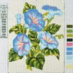 Kanwa z nadrukiem KWIATY (3038)