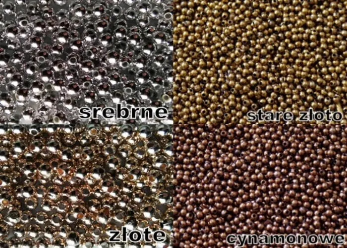KORALIKI PEREŁKI 4 mm METALICZNE - RÓŻNE KOLORY
