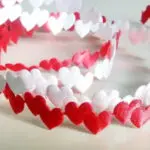 APLIKACJE NA TAŚMIE SERDUSZKA PODWÓJNE  WZ 63 - BIAŁE I CZERWONE