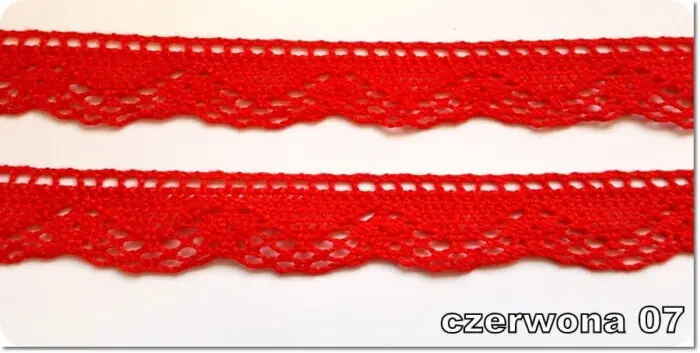 KORONKA POLIESTROWA 26 mm (D287) RÓŻNE KOLORY