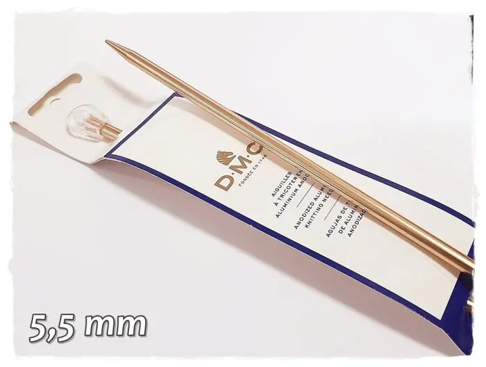 Druty proste DMC w kolorze RÓŻOWEGO ZŁOTA - od 2 do 15mm - obrazek 8