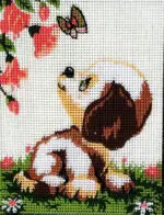 Kanwa z nadrukiem PIESEK (3313)