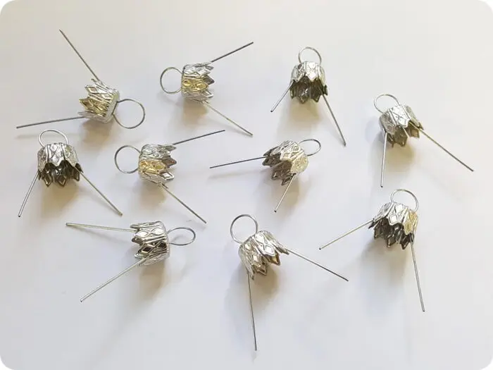 ZAWIESZKI DO BOMBEK KORONKI 15,5 mm - 10 sztuk