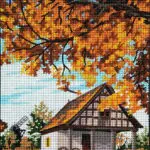 Kanwa z nadrukiem JESIEŃ (6169)