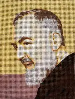 Kanwa z nadrukiem OJCIEC PIO (3101)